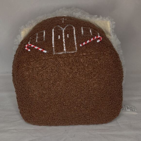 Cupcakes and Cashmere Peppermint Gingerbread Teddy Sherpa Pillow TIKTOK - Picture 5 of 12